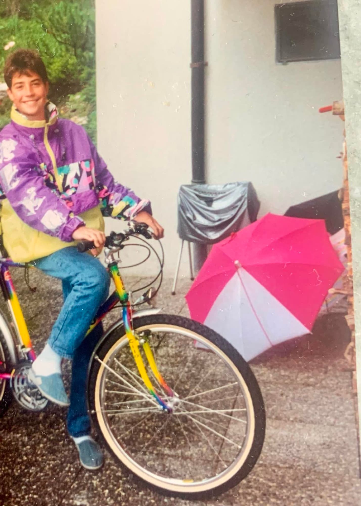 Der Autor auf seinem ersten Bike